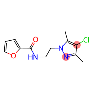 N-[2-(4-chloro-3,5-dimethyl-1H-pyrazol-1-yl)ethyl]-2-furamide