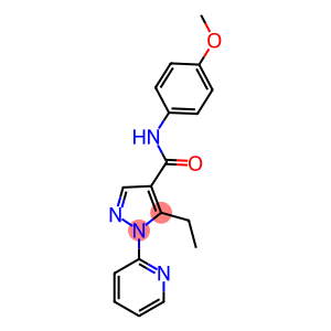 5-ethyl-N-(4-methoxyphenyl)-1-(2-pyridinyl)-1H-pyrazole-4-carboxamide