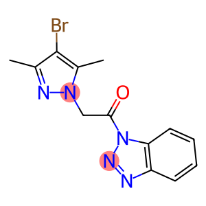 1-[(4-bromo-3,5-dimethyl-1H-pyrazol-1-yl)acetyl]-1H-1,2,3-benzotriazole