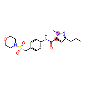 1-methyl-N-{4-[(4-morpholinylsulfonyl)methyl]phenyl}-3-propyl-1H-pyrazole-5-carboxamide