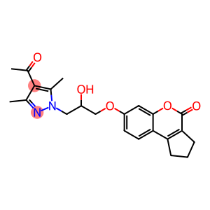 7-[3-(4-acetyl-3,5-dimethyl-1H-pyrazol-1-yl)-2-hydroxypropoxy]-2,3-dihydrocyclopenta[c]chromen-4(1H)-one