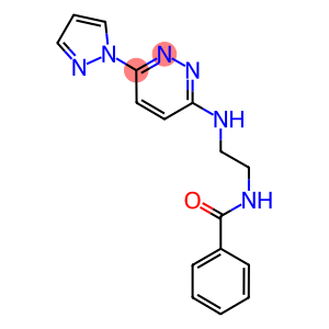 N-(2-{[6-(1H-pyrazol-1-yl)-3-pyridazinyl]amino}ethyl)benzamide