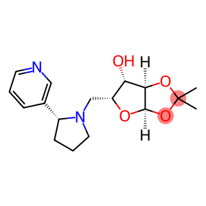 (3aR,5R,6S,6aR)-2,2-dimethyl-5-{[(2R)-2-(pyridin-3-yl)pyrrolidin-1-yl]methyl}-tetrahydro-2H-furo[2,3-d][1,3]dioxol-6-ol