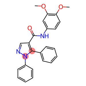 N-(3,4-dimethoxyphenyl)-1,5-diphenyl-1H-pyrazole-4-carboxamide