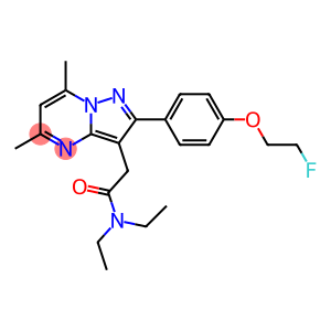 N,N-diethyl-2-[2-[4-(2-fluoroethoxy)phenyl]-5,7-dimethylpyrazolo[1,5-a]pyrimidin-3-yl]acetamide