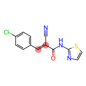 (2e)-3-(4-chlorophenyl)-2-cyano-n-(1,3-thiazol-2-yl)prop-2-enamide