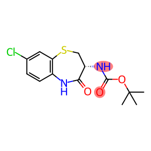 Carbamic acid, N-[(3R)-8-chloro-2,3,4,5-tetrahydro-4-oxo-1,5-benzothiazepin-3-yl]-, 1,1-dimethylethyl ester