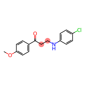 3-(4-CHLOROANILINO)-1-(4-METHOXYPHENYL)-1-PROPANONE