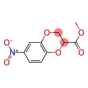 1,4-Benzodioxin-2-carboxylic  acid,  2,3-dihydro-6-nitro-,  methyl  ester