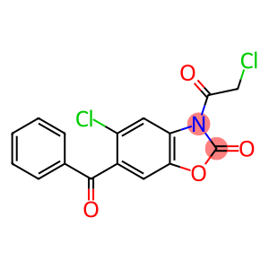 2(3H)-Benzoxazolone, 6-benzoyl-5-chloro-3-(2-chloroacetyl)-