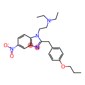 1H-Benzimidazole-1-ethanamine, N,N-diethyl-5-nitro-2-[(4-propoxyphenyl)methyl]-