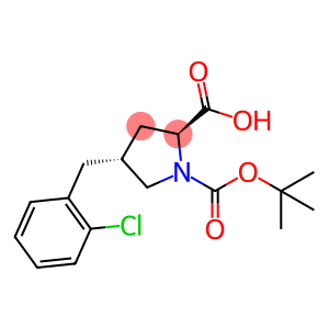 (2S,4R)-1-(tert-Butoxycarbonyl)-4-(2-chlorobenzyl)pyrrolidine-2-carboxylic acid