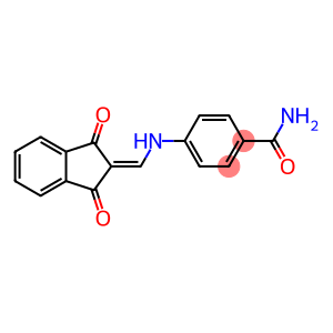 4-(((1,3-DIOXOINDAN-2-YLIDENE)METHYL)AMINO)BENZAMIDE
