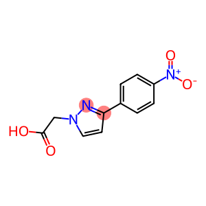 2-[3-(4-Nitrophenyl)-1H-pyrazol-1-yl]ethanoic acid, 1-(Carboxymethyl)-3-(4-nitrophenyl)-1H-pyrazole