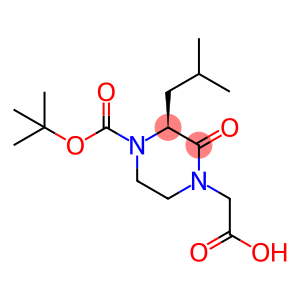 (3S)-4-BOC-1-CARBOXYMETHYL-3-ISOBUTYL-PIPERAZIN-2-ONE