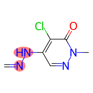 Formaldehyde,  (5-chloro-1,6-dihydro-1-methyl-6-oxo-4-pyridazinyl)hydrazone  (9CI)