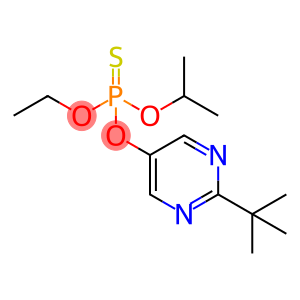 Phosphorothioic acid O-[2-(tert-butyl)-5-pyrimidinyl] O-ethyl O-(1-methylethyl) ester