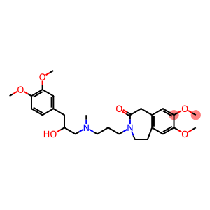 2H-3-Benzazepin-2-one, 3-[3-[[3-(3,4-dimethoxyphenyl)-2-hydroxypropyl]methylamino]propyl]-1,3,4,5-tetrahydro-7,8-dimethoxy-