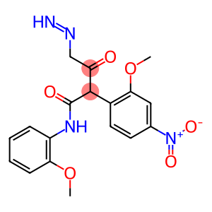 2-(2-methoxy-4-nitro-phenyl)diazenyl-N-(2-methoxyphenyl)-3-oxo-butanamide