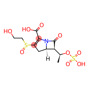 1-Azabicyclo[3.2.0]hept-2-ene-2-carboxylic acid, 3-[(2-hydroxyethyl)sulfinyl]-7-oxo-6-[(1S)-1-(sulfooxy)ethyl]-, (5R,6R)-