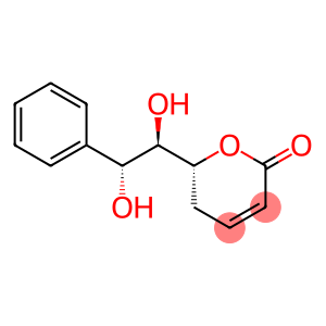 2H-Pyran-2-one, 6-[(1R,2R)-1,2-dihydroxy-2-phenylethyl]-5,6-dihydro-, (6R)-