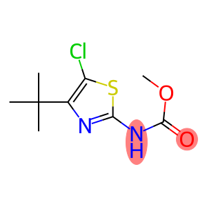 Carbamic  acid,  [5-chloro-4-(1,1-dimethylethyl)-2-thiazolyl]-,  methyl  ester  (9CI)