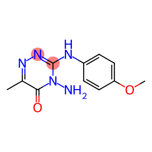 1,2,4-Triazin-5(4H)-one, 4-amino-3-[(4-methoxyphenyl)amino]-6-methyl-