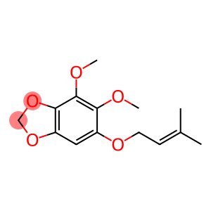 1,3-Benzodioxole, 4,5-dimethoxy-6-[(3-methyl-2-buten-1-yl)oxy]-