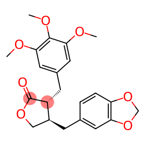 (3R,4R)-4-(benzo[d][1,3]dioxol-5-ylmethyl)-3-(3,4,5-trimethoxybenzyl)dihydrofuran-2(3H)-one