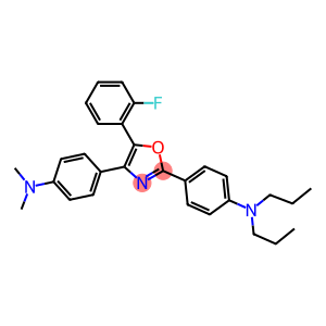 4-[2-[4-(dipropylamino)phenyl]-5-(2-fluorophenyl)-1,3-oxazol-4-yl]-N,N-dimethylaniline