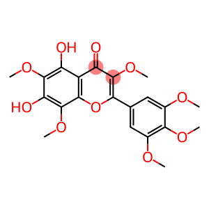 5,7-dihydroxy-3,6,8-trimethoxy-2-(3,4,5-trimethoxyphenyl)chromen-4-one