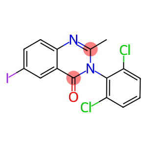 3-(2,6-dichlorophenyl)-6-iodo-2-methyl-4(3H)-quinazolinone