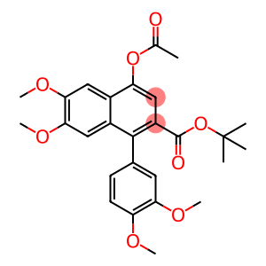 4-ACO-1-(3,4-DI-MEO-PH)-6,7-DI-MEO-NAPHTHALENE-2-CARBOXYLIC ACID TERT-BU ESTER