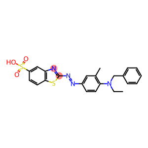 2-[[4-[Ethyl(phenylmethyl)amino]-2-methylphenyl]azo]-5-benzothiazolesulfonic acid