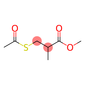 Propanoic acid, 3-(acetylthio)-2-methyl-, methyl ester