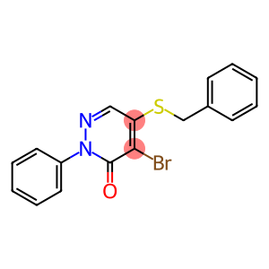 5-(BENZYLTHIO)-4-BROMO-2-PHENYLPYRIDAZIN-3(2H)-ONE