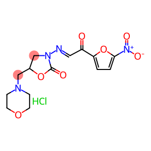 2-Oxazolidinone, 5-(morpholinomethyl)-3-(((5-nitro-2-furoyl)methylene) amino)-, hydrochloride
