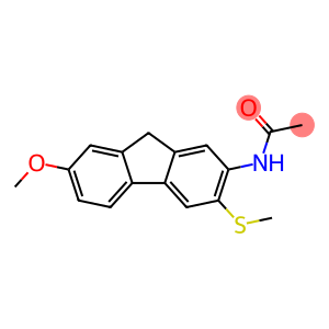 Acetamide, N-[7-methoxy-3-(methylthio)-9H-fluoren-2-yl]-