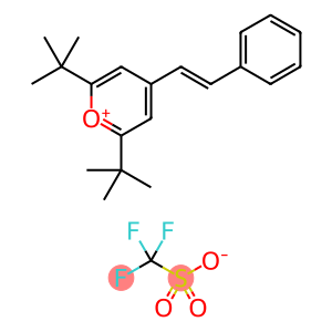 (E)-2,6-Bis(1,1-dimethylethyl)-4-(2-phenylethenyl)pyrilliumsalt