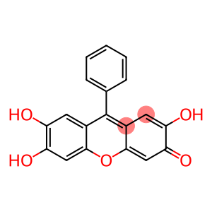 2,6,7-Trihydroxy-9-phenylisoxanthen-3-one