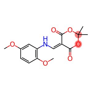 5-(((2,5-DIMETHOXYPHENYL)AMINO)METHYLENE)-2,2-DIMETHYL-1,3-DIOXANE-4,6-DIONE