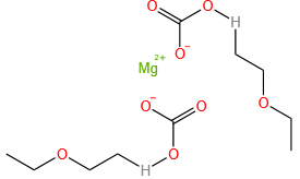 2-ethoxyethyl hydrogen carbonate, magnesium salt