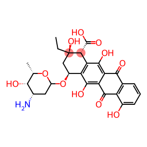 (1R,2R,4S)-4-[(2R,4S,5S,6S)-4-amino-5-hydroxy-6-methyloxan-2-yl]oxy-2-ethyl-2,5,7,12-tetrahydroxy-6,11-dioxo-3,4-dihydro-1H-tetracene-1-carboxylic acid