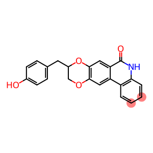 9-[(4-hydroxyphenyl)methyl]-9,10-dihydro-5H-[1,4]dioxino[2,3-j]phenanthridin-6-one