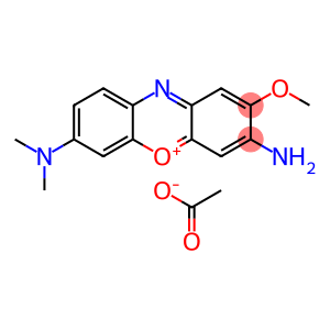 3-amino-7-(dimethylamino)-2-methoxyphenoxazin-5-ium acetate