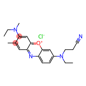 7-[(2-cyanoethyl)ethylamino]-3-(ethylmethylamino)-2-methylphenoxazin-5-ium chloride