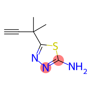 5-(1,1-Dimethyl-2-propyn-1-yl)-1,3,4-thiadiazol-2-amine