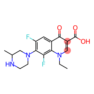 1-ethyl-6,8-difluoro-7-(3-methylpiperazin-1-yl)-4-oxo-2,3-dihydroquinoline-3-carboxylic acid