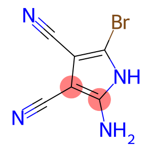 1H-Pyrrole-3,4-dicarbonitrile, 2-amino-5-bromo-