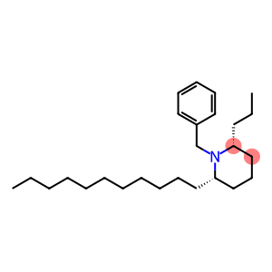 Piperidine, 1-(phenylmethyl)-2-propyl-6-undecyl-, cis- (9CI)